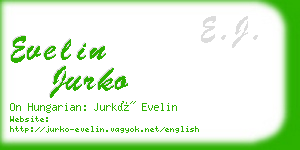 evelin jurko business card